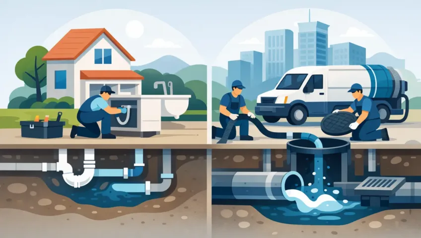 Domestic and Commercial Drain Services Explained