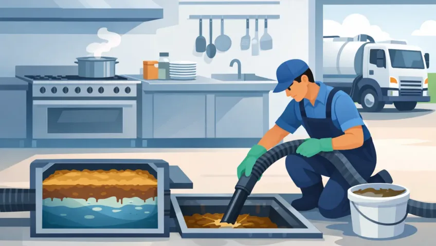 Grease Trap Cleaning Keeps Kitchens Trading